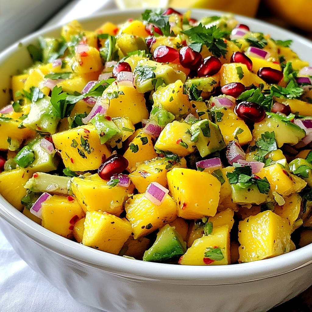 Mango Avocado Salsa Fresh and Flavorful Delight