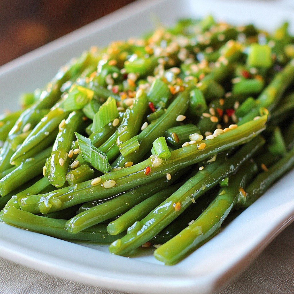 Grilled Sesame Garlic Green Beans Tasty Side Dish