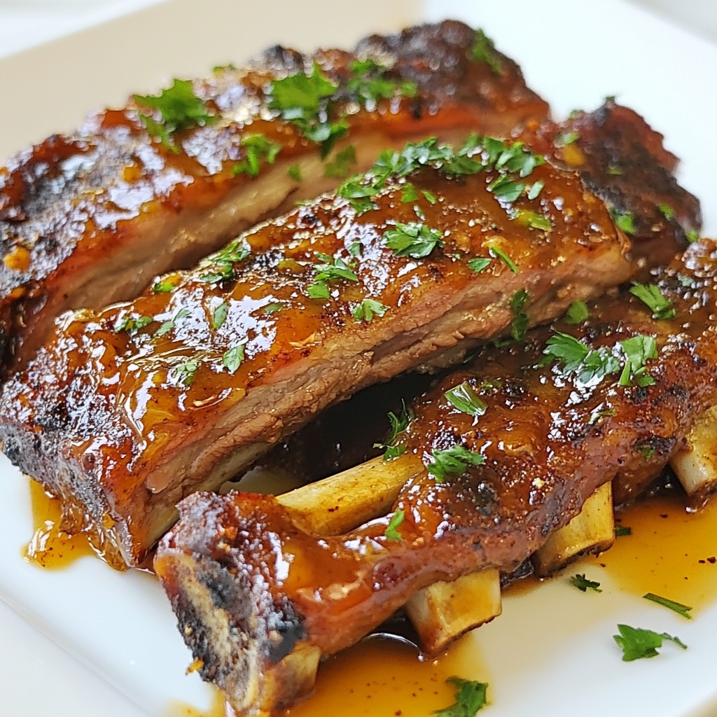 Honey Glazed Barbecue Beef Ribs Easy and Tasty Recipe
