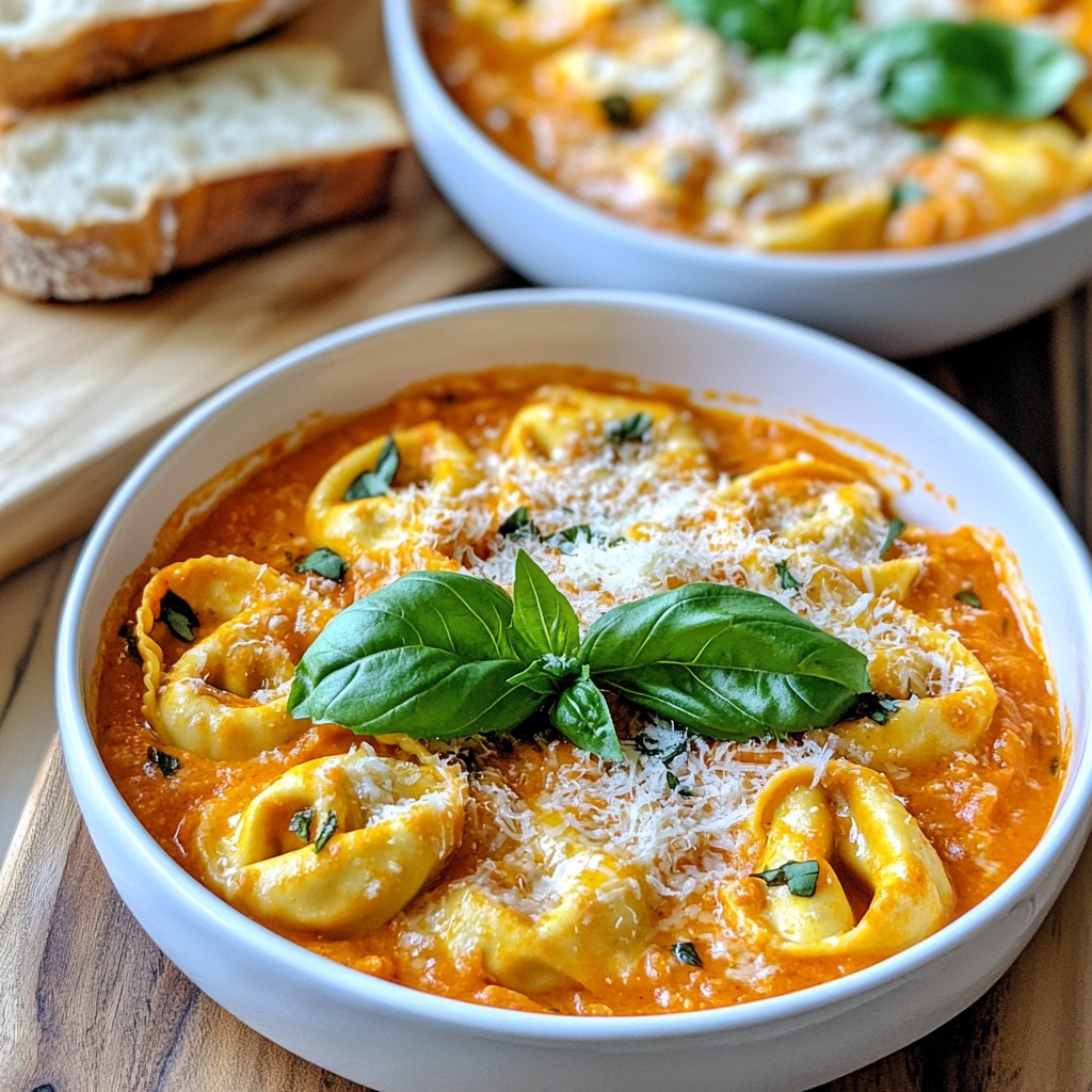 Creamy Tomato Tortellini Skillet Quick and Tasty Meal