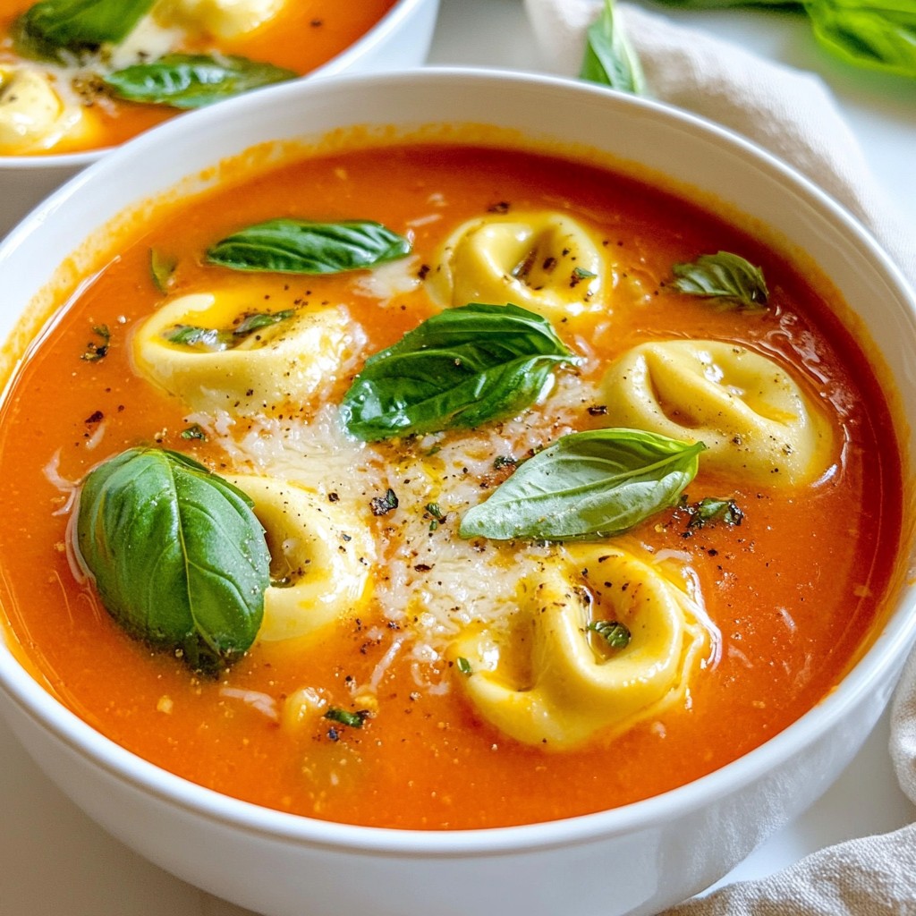 Creamy Tomato Basil Tortellini Soup Simple Delight