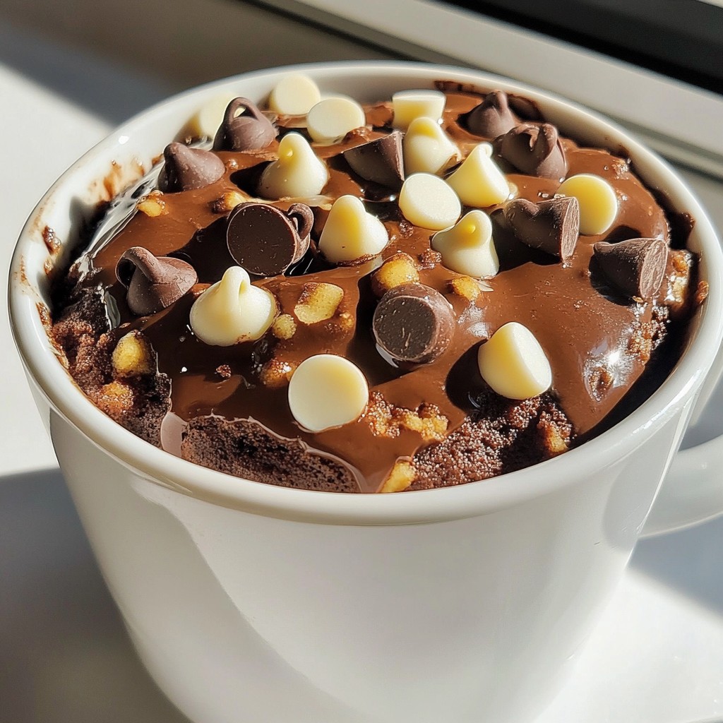 Triple Chocolate Mug Cake Quick and Easy Recipe