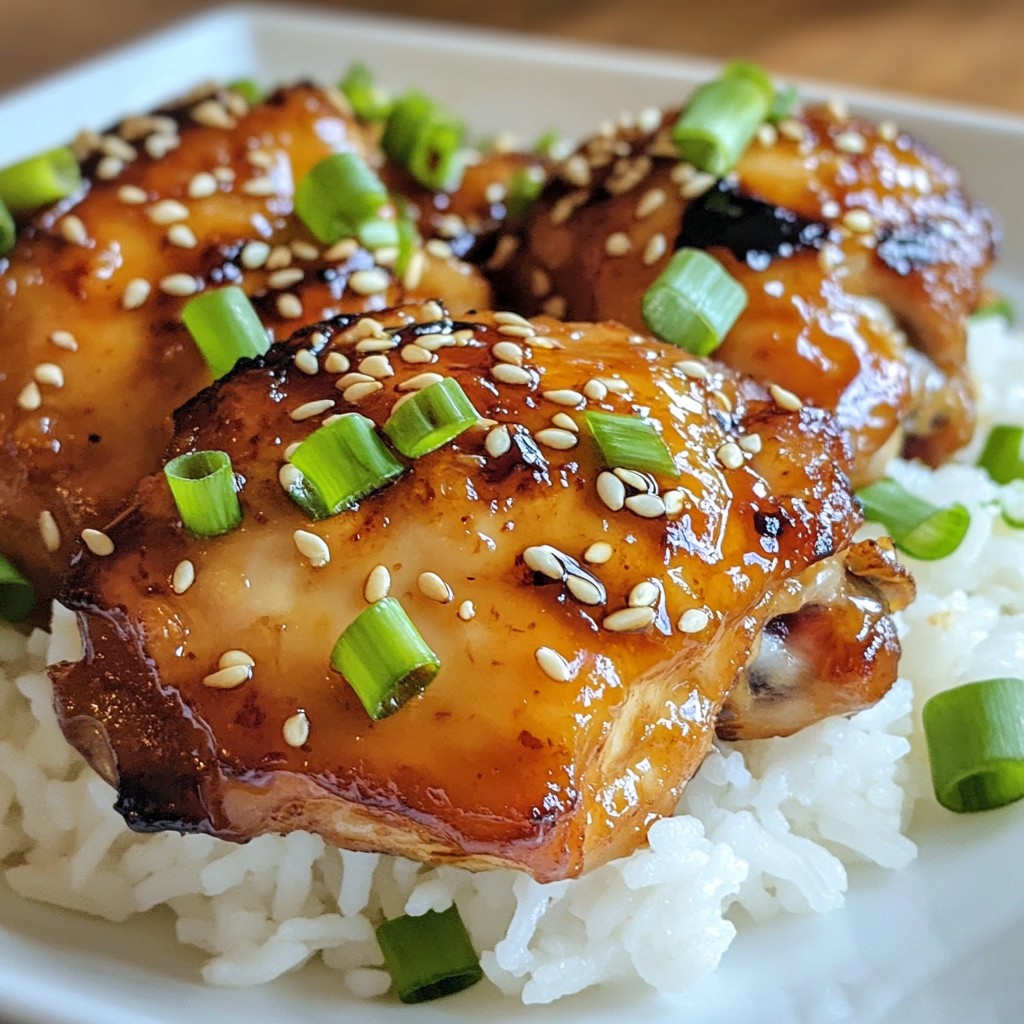 Baked Teriyaki Chicken Thighs Juicy and Flavorful Dish