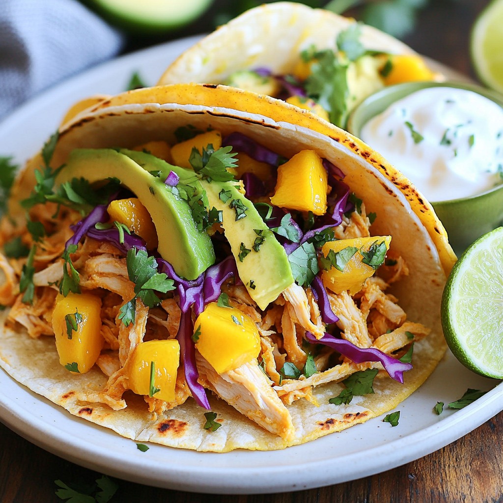 Spicy Mango Chicken Tacos Flavorful and Fresh Meal