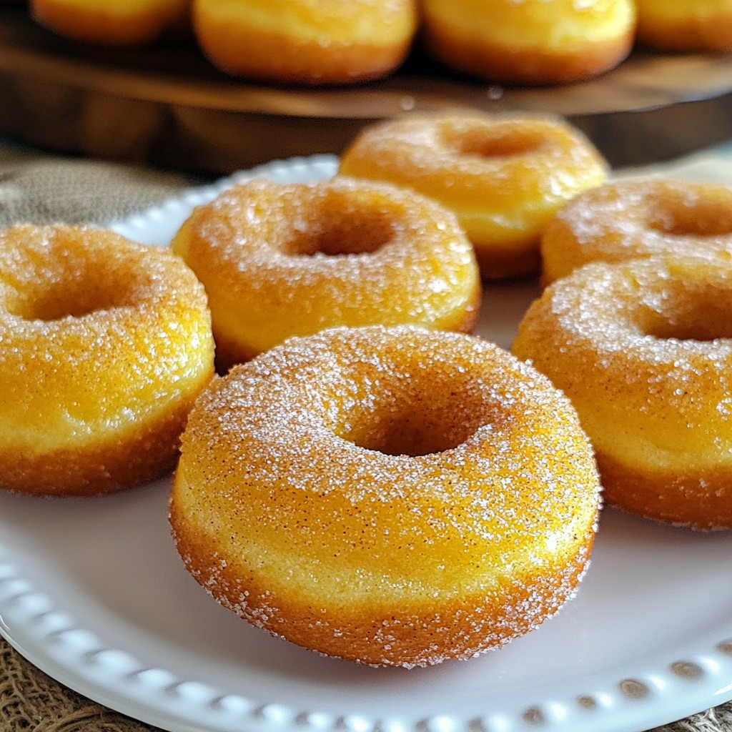 Cinnamon Sugar Pumpkin Donuts Irresistible Fall Treat