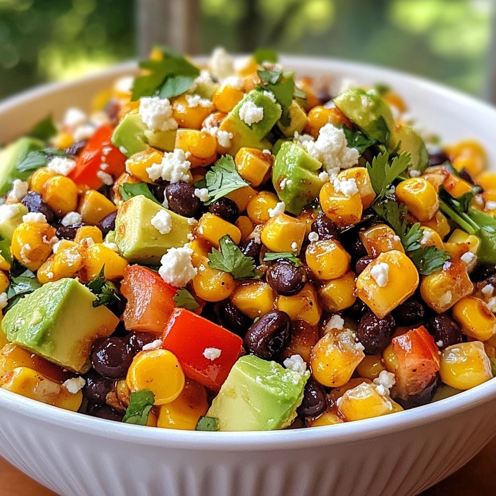 Zesty BBQ Grilled Corn and Black Bean Salad Recipe