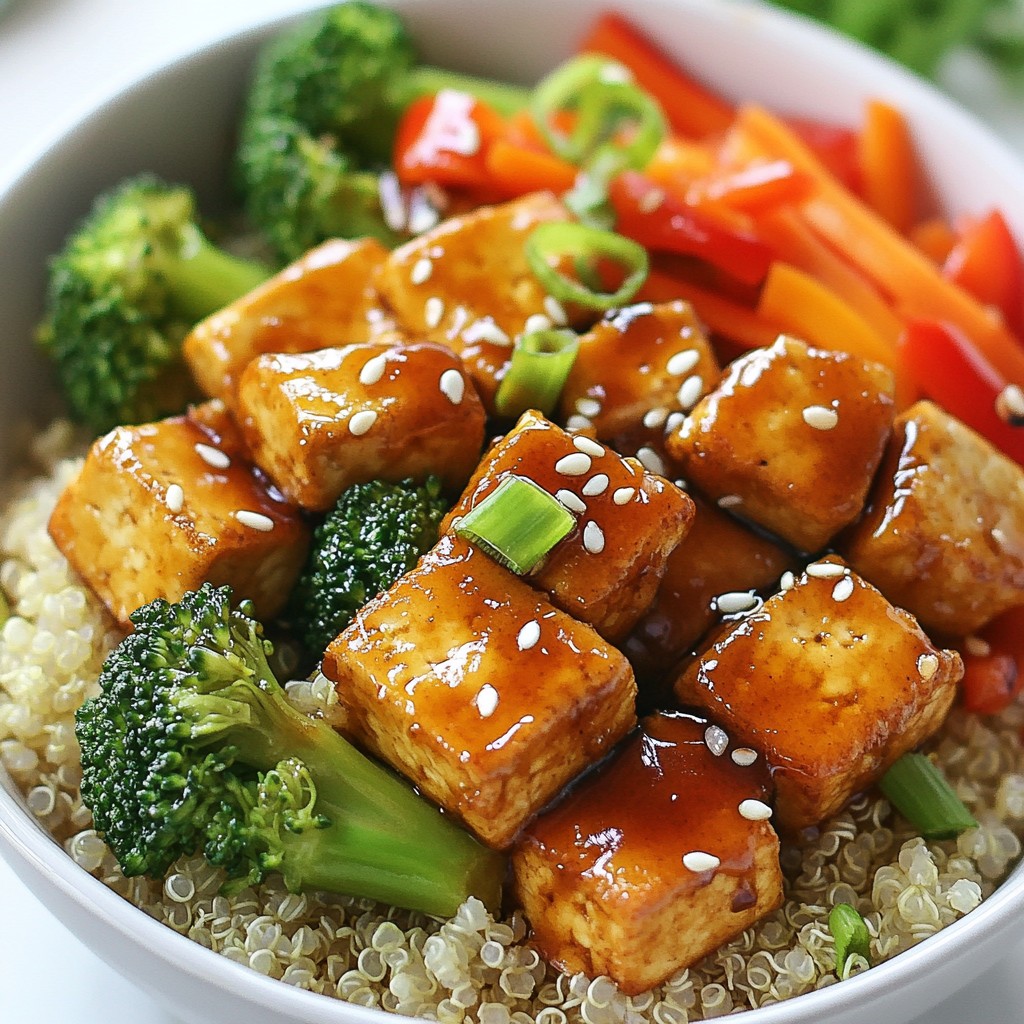 Honey Sesame Tofu Bowls Flavorful and Nutritious Meal