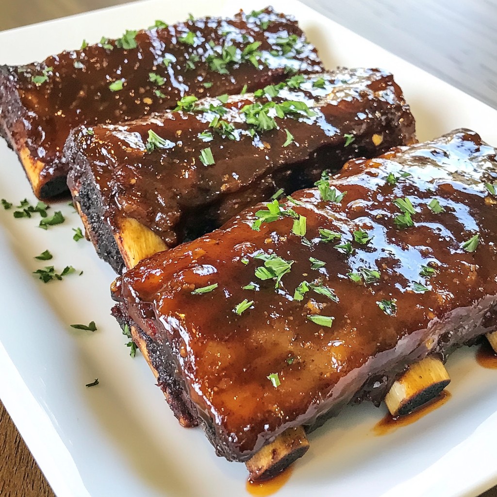 Savory Smoked Beef Ribs with Cranberry Glaze Recipe