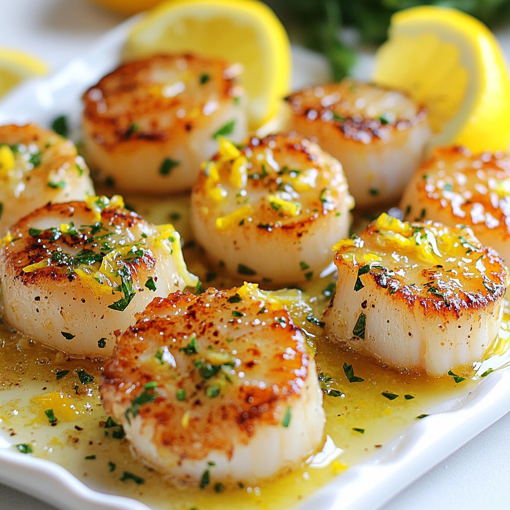Lemon Garlic Butter Scallops Quick and Simple Recipe