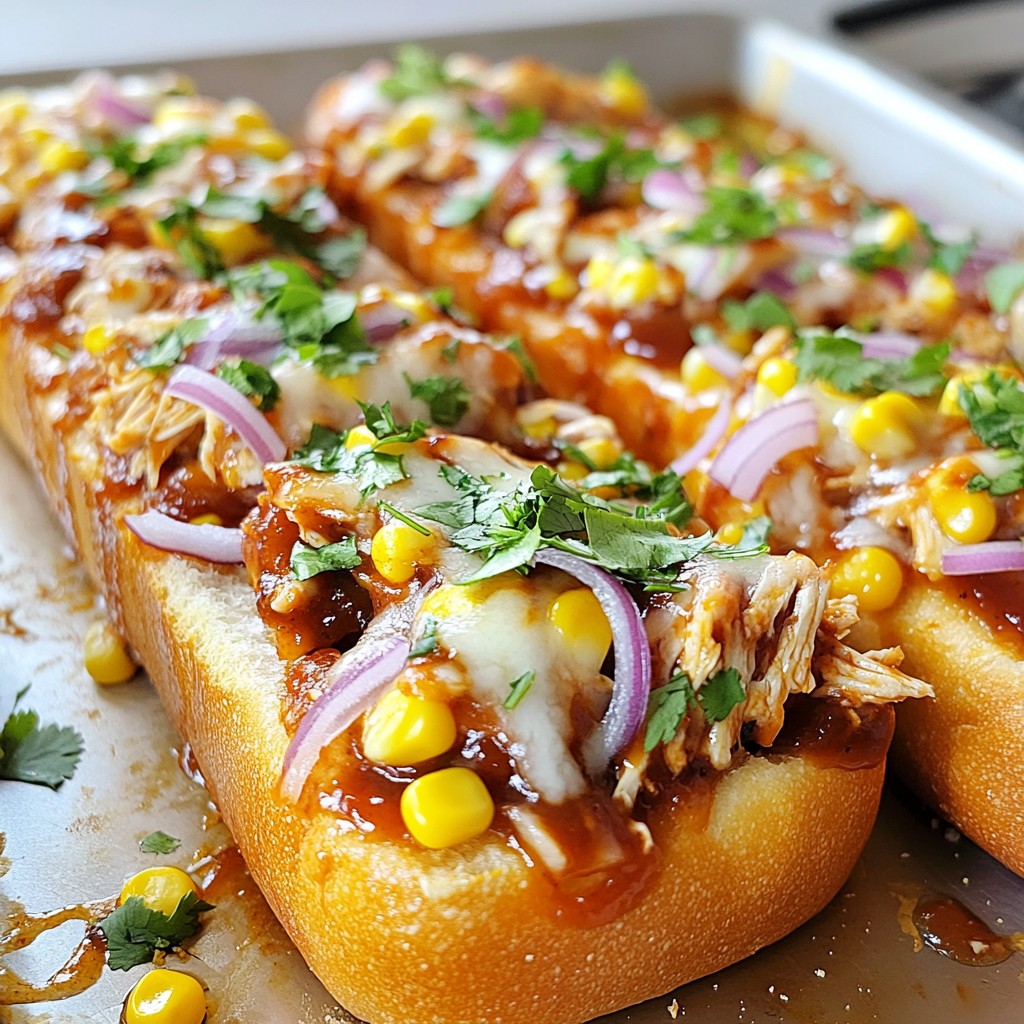 BBQ Chicken French Bread Pizza Delicious and Easy Recipe