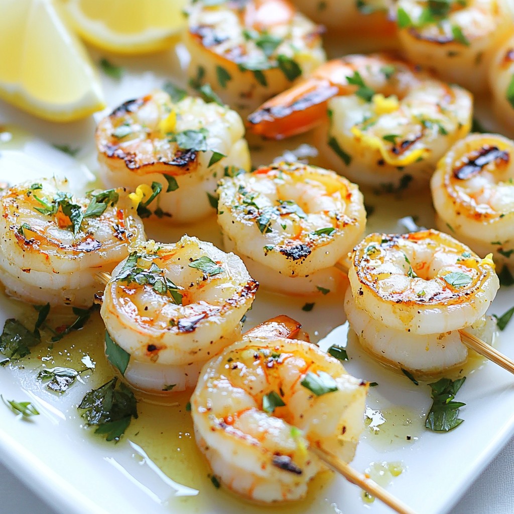 Lemon Herb Grilled Shrimp Skewers Flavorful Delight