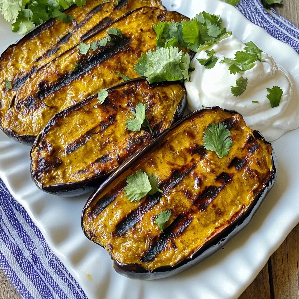 Grilled Curry Spiced Eggplant Steaks Flavorful Recipe
