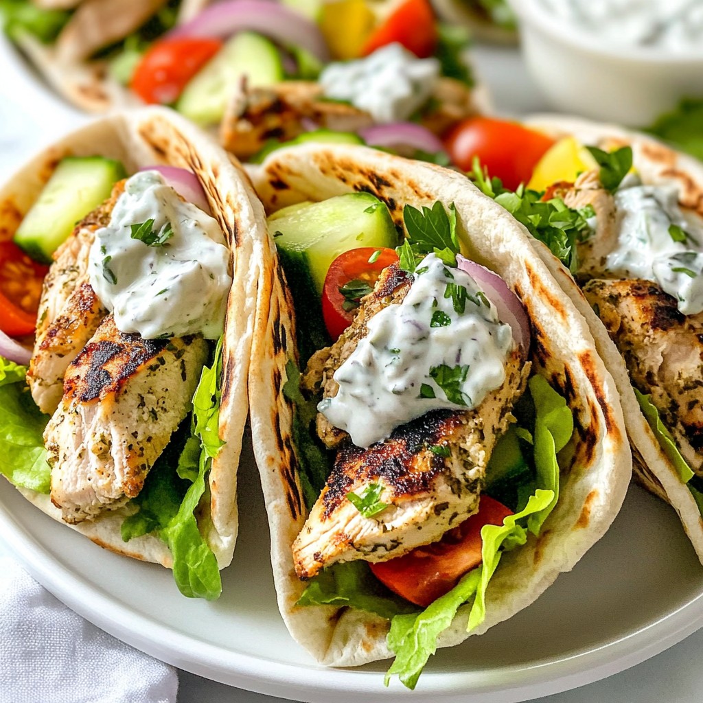 Greek Chicken Gyro Wraps Easy and Flavorful Recipe