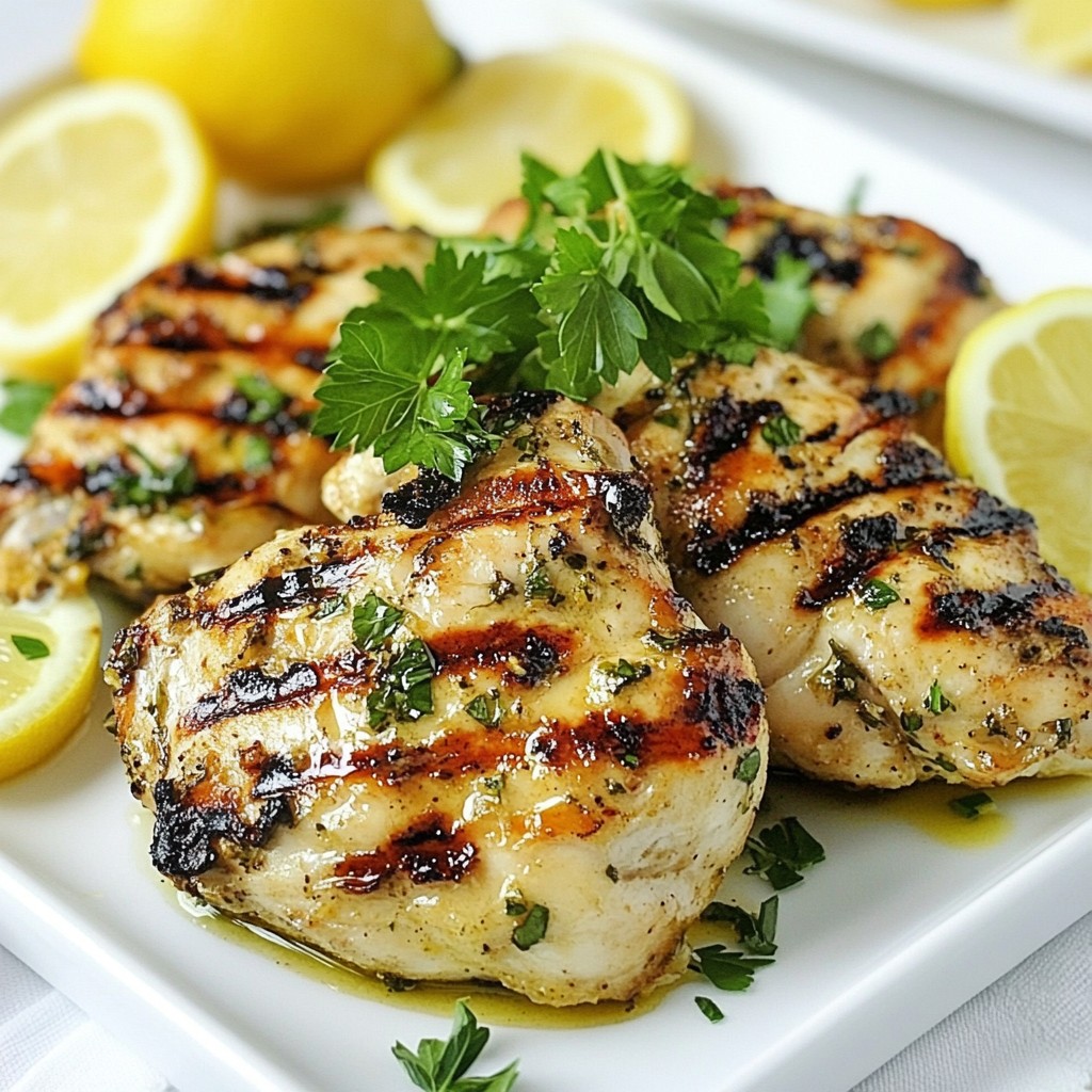 Zesty Lemon Herb Grilled Chicken Flavorful Delight
