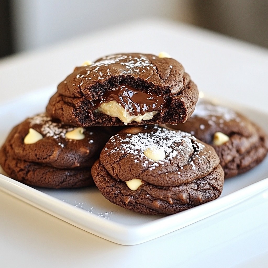 Nutella Stuffed Chocolate Cookies Irresistible Treat