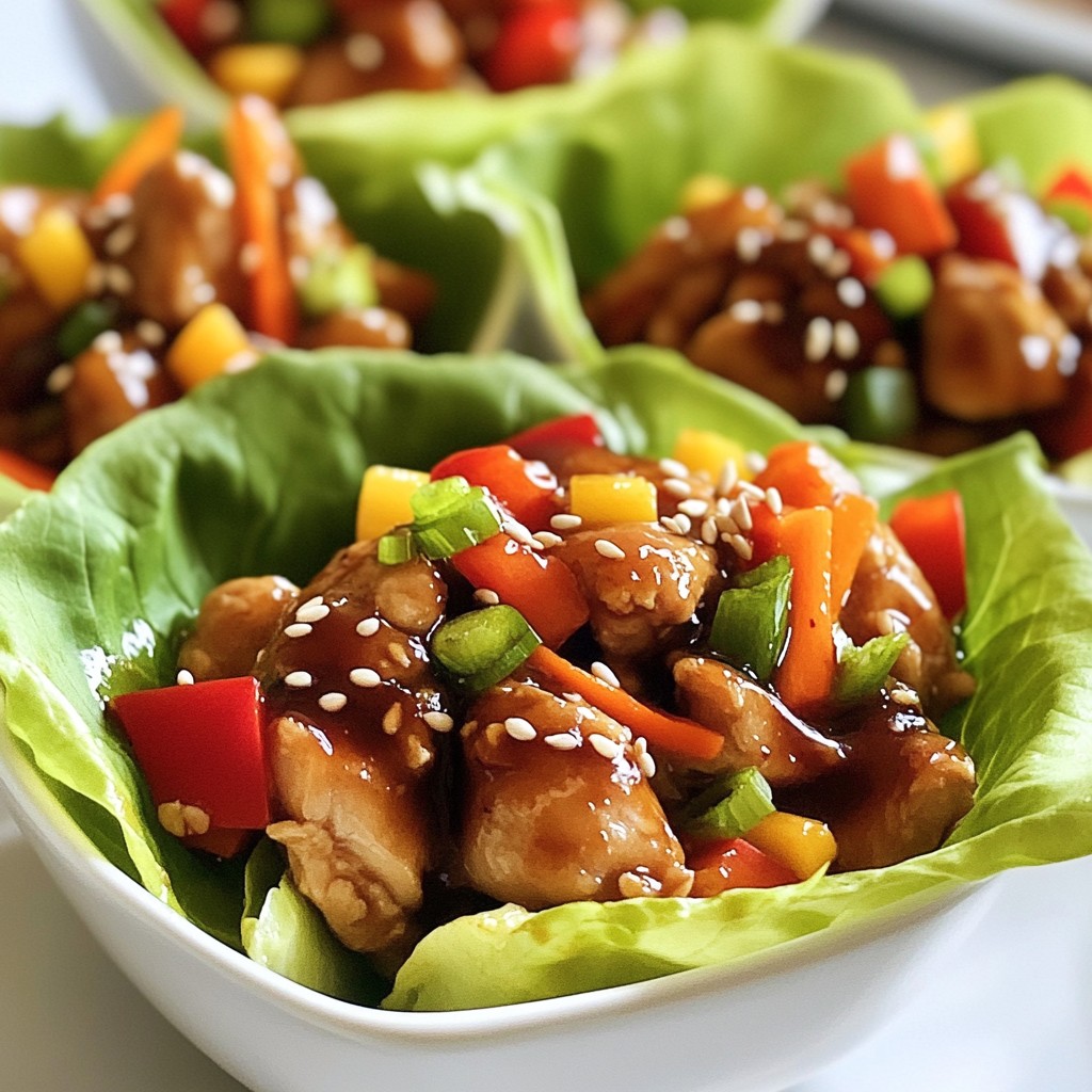 Teriyaki Chicken Lettuce Cups Fresh and Simple Recipe