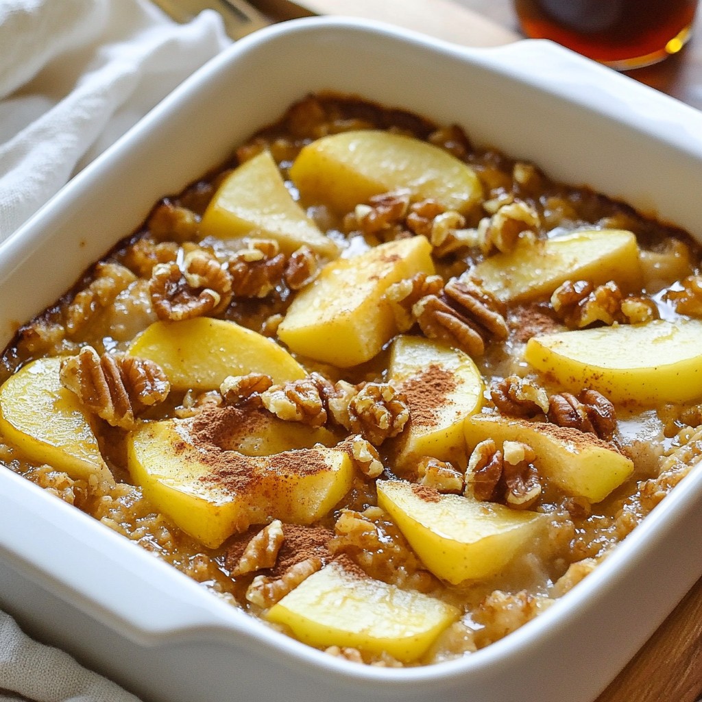 Cinnamon Apple Oatmeal Bake Simple Healthy Delight