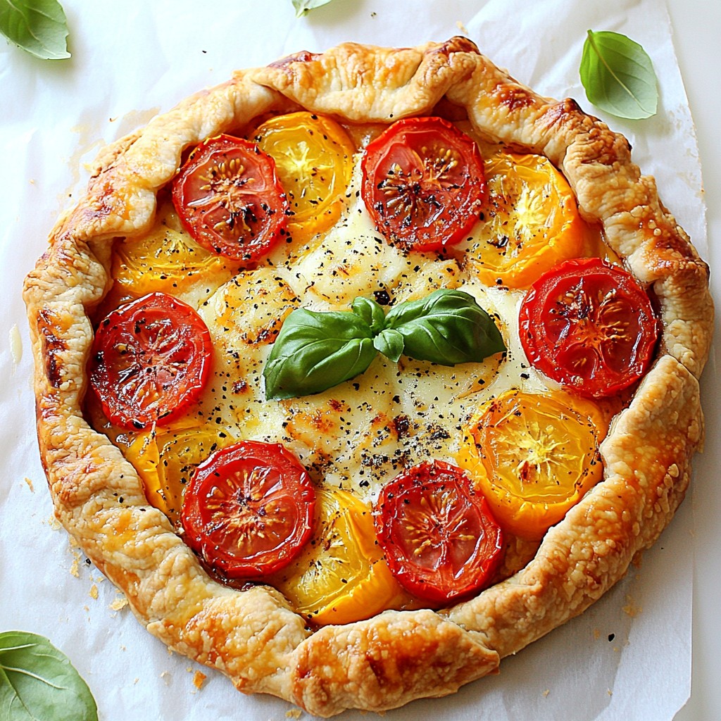 Rustic Tomato Galette Delightful and Simple Dish