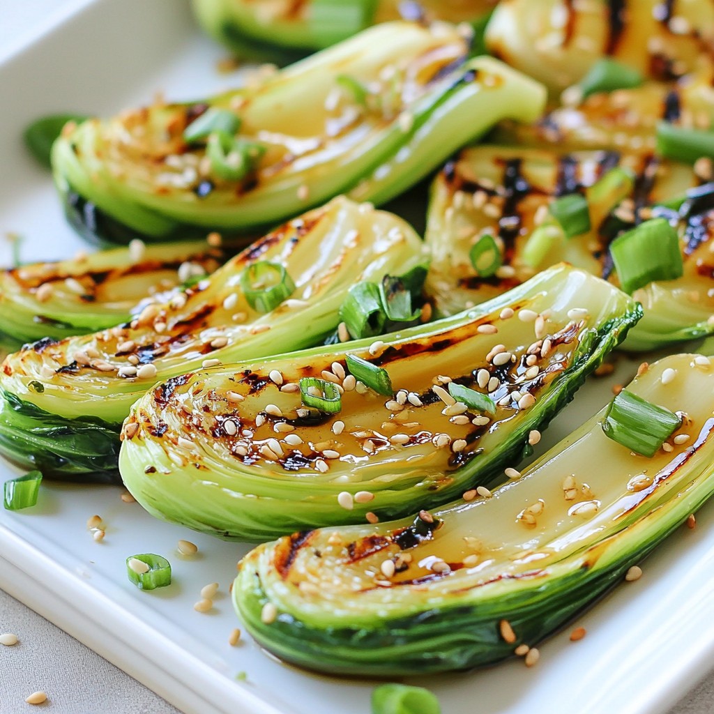 Grilled Sesame Ginger Bok Choy Flavorful and Easy Recipe