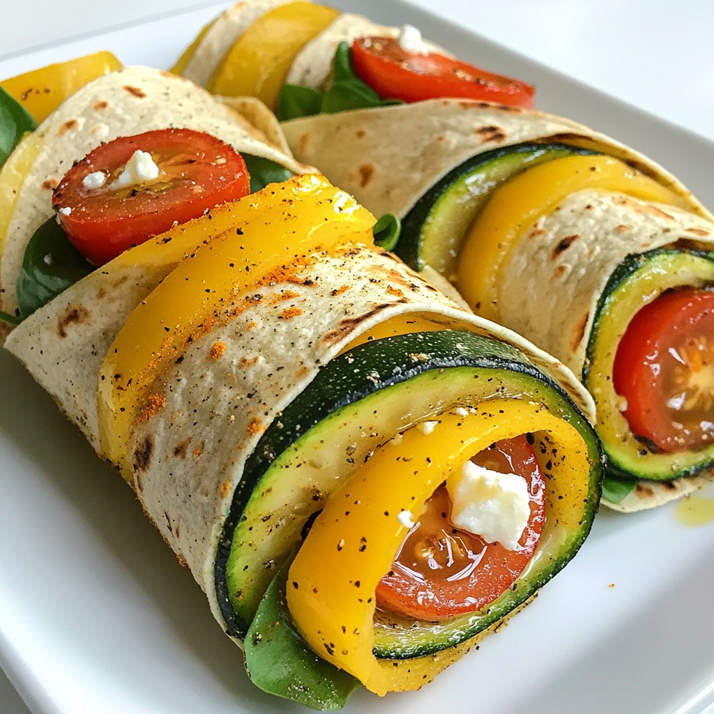 Roasted Veggie Hummus Wraps Healthy and Tasty Meal