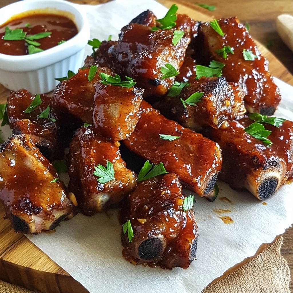 Sweet and Smoky Barbecue Beef Riblet Bites Delight