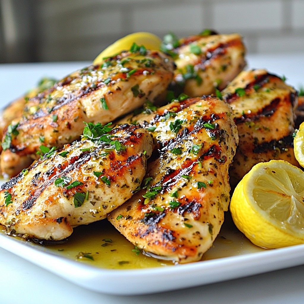 Zesty Lemon Herb Grilled Chicken Flavorful Delight