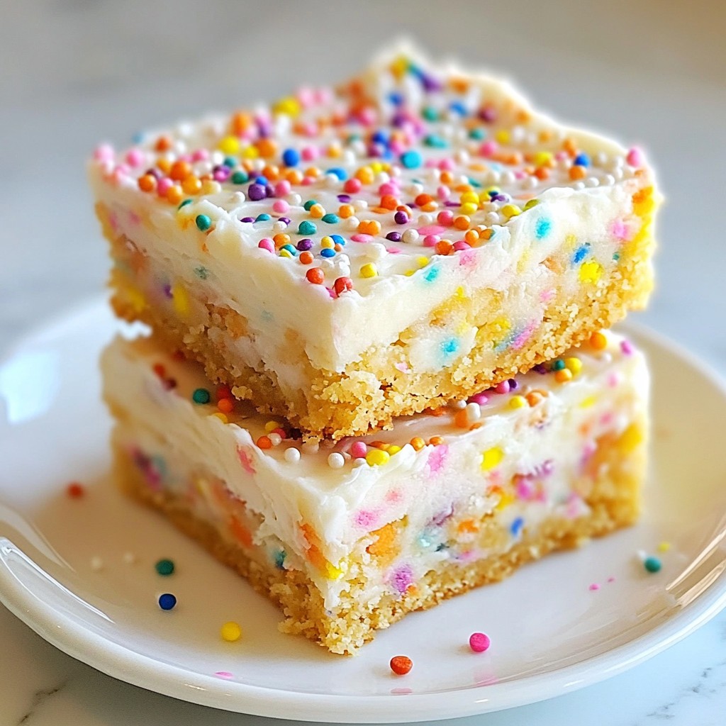Funfetti Sugar Cookie Bars Easy and Sweet Treat