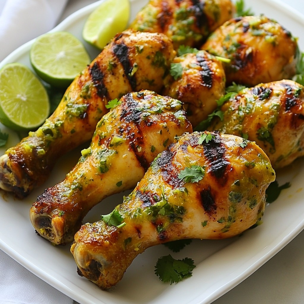 Cilantro Lime Grilled Chicken Drumsticks Delight