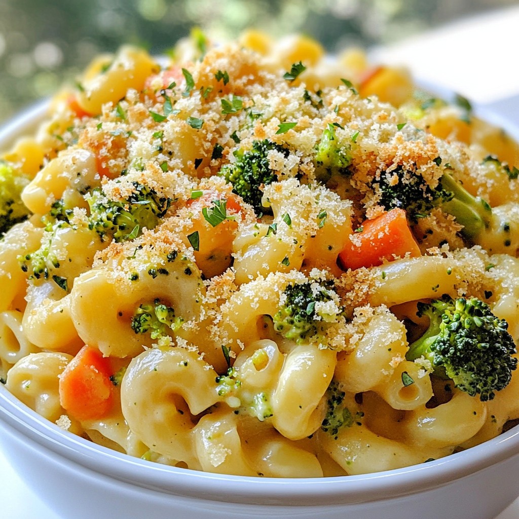 Veggie Loaded Mac and Cheese Creamy Comfort Food