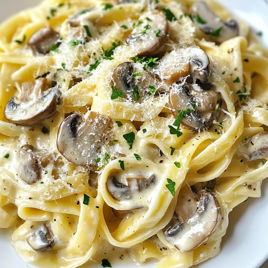 Creamy Garlic Mushroom Pasta Flavorful Weeknight Meal
