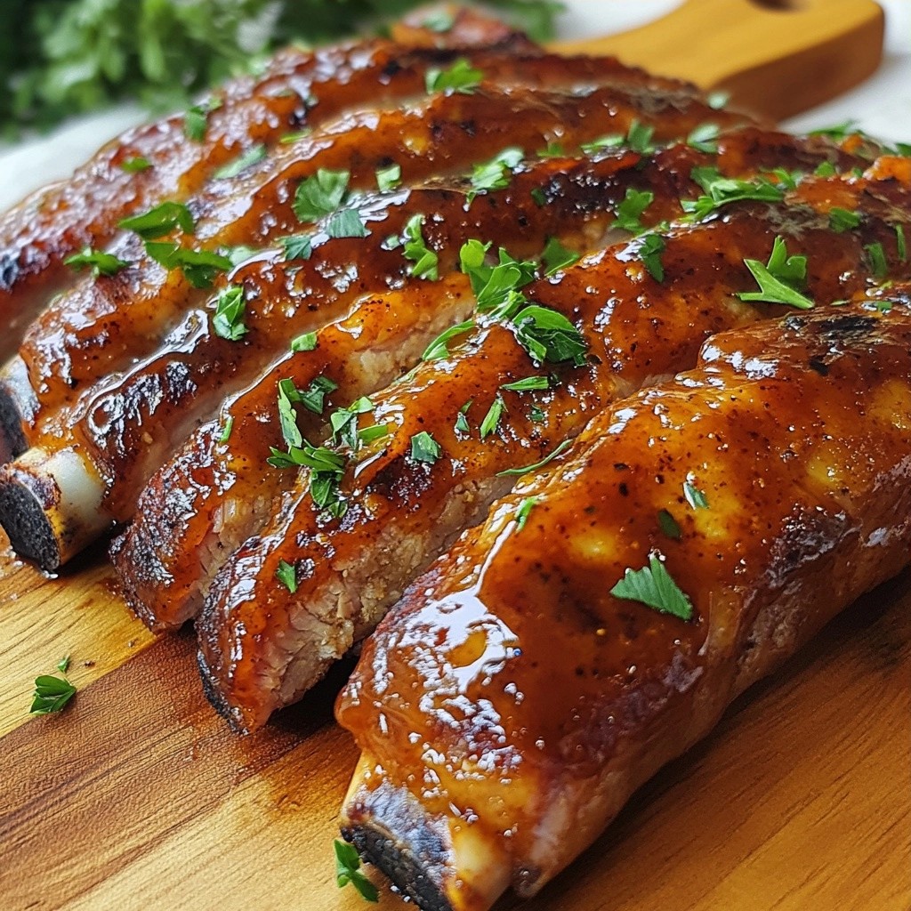 Slow-Cooked BBQ Chicken Sausage Ribs for Dinner