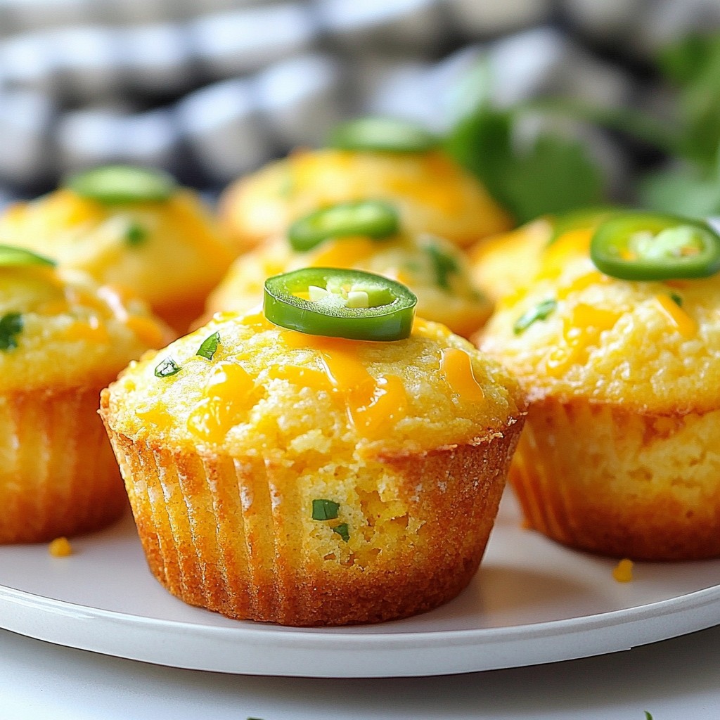 Cheddar Jalapeño Cornbread Muffins Savory and Simple