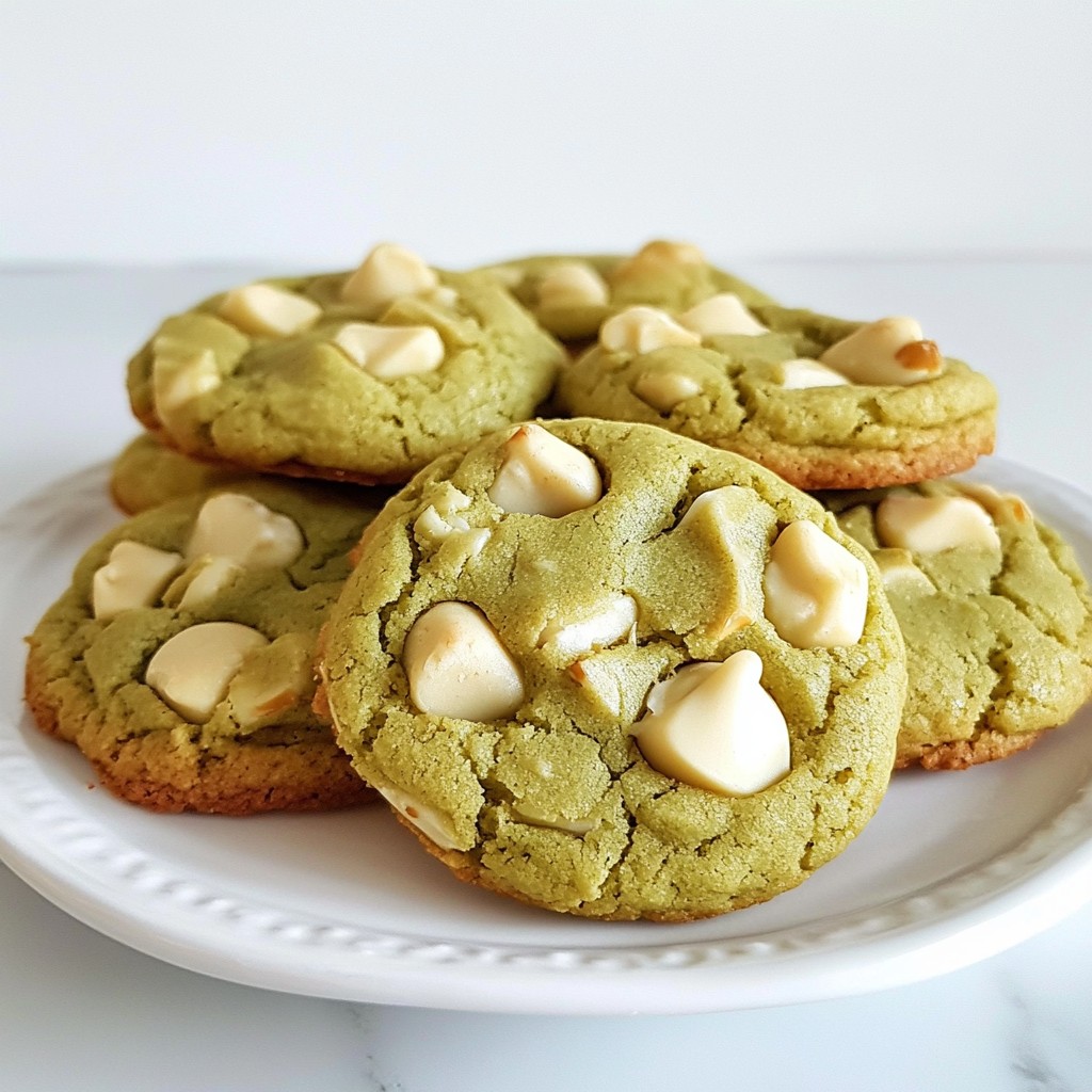 Matcha White Chocolate Cookies Irresistible Delight