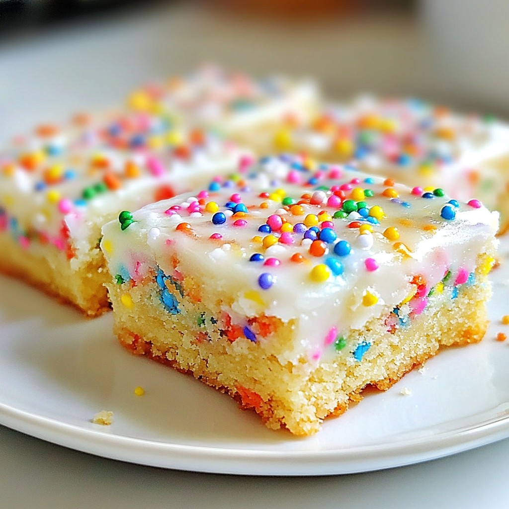 Funfetti Sugar Cookie Bars Delightful and Easy Treat