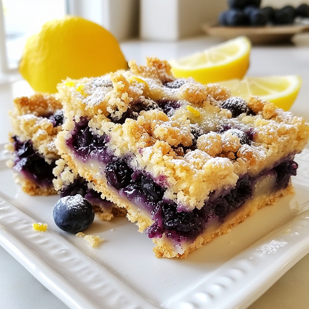 Lemon Blueberry Crumble Bars Delightful and Easy Recipe