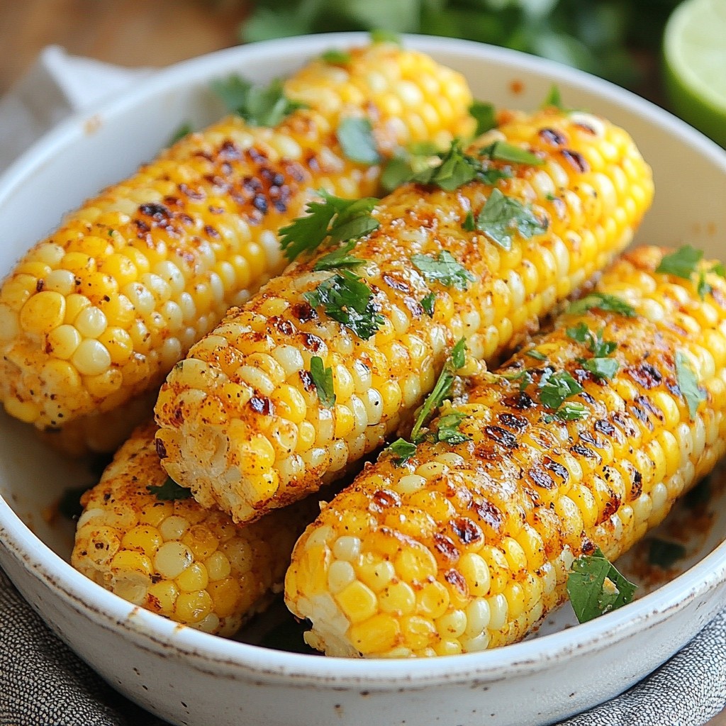 Spicy Grilled Cajun Corn on the Cob Delightful Treat