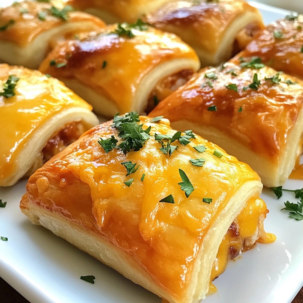 Cheesy BBQ Chicken Sausage Roll-Ups Easy and Tasty Snack