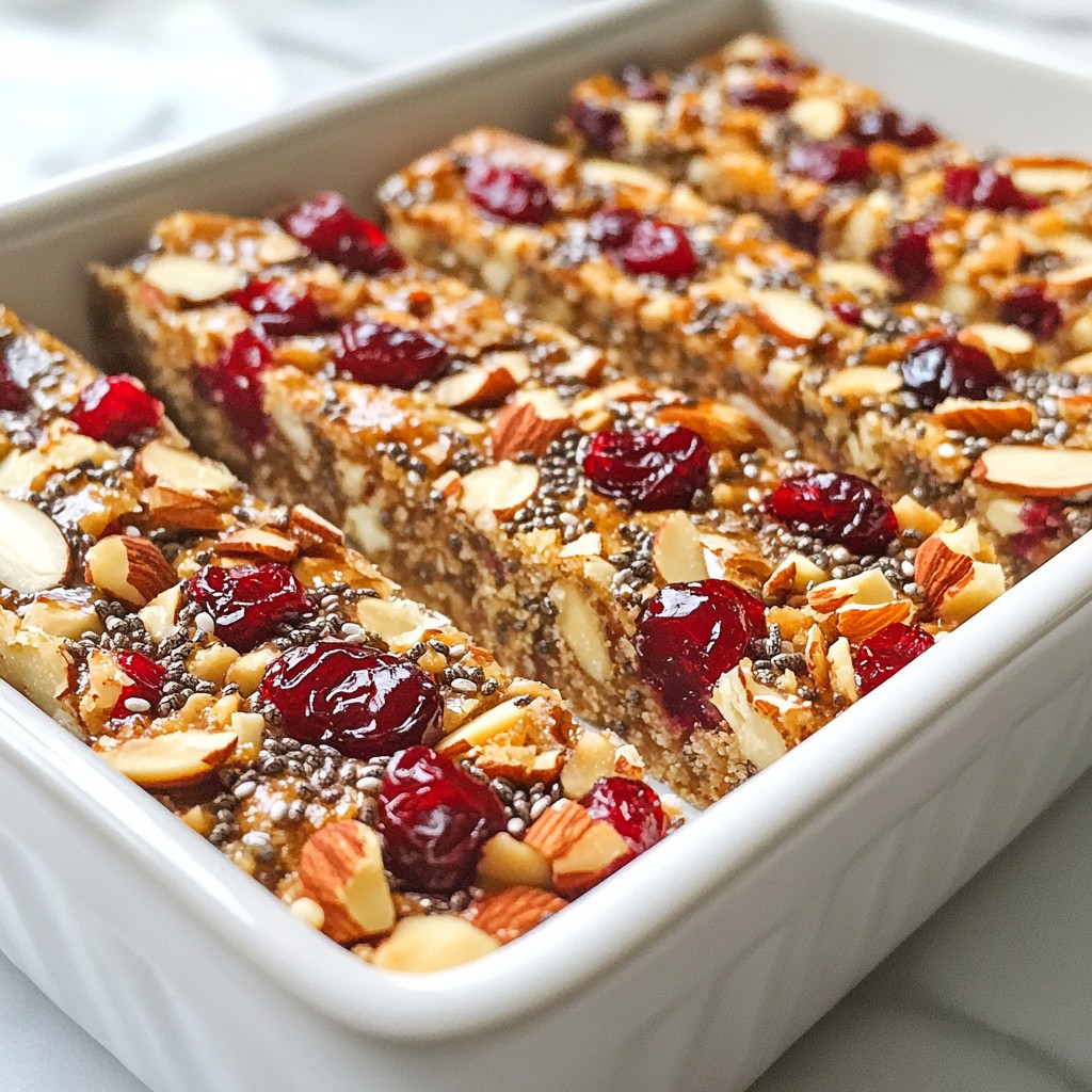 Cranberry Almond Energy Bars Simple and Tasty Recipe