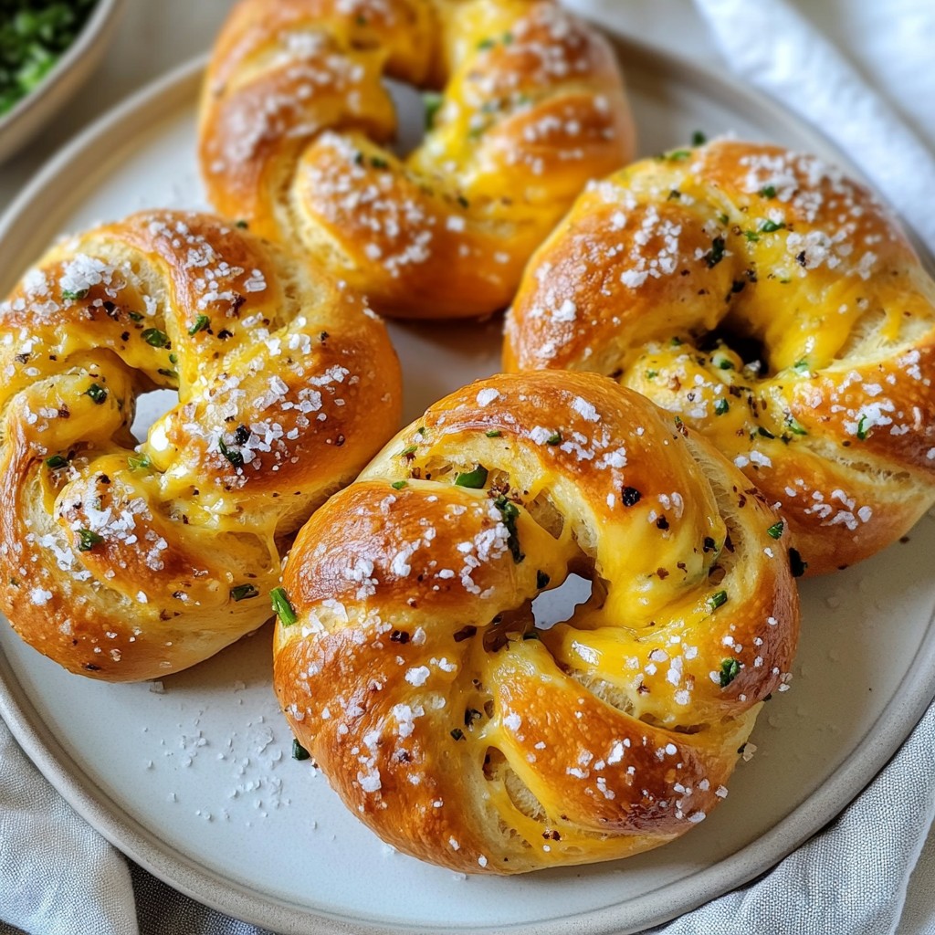 Jalapeño Cheddar Stuffed Pretzels Tasty Snack Idea