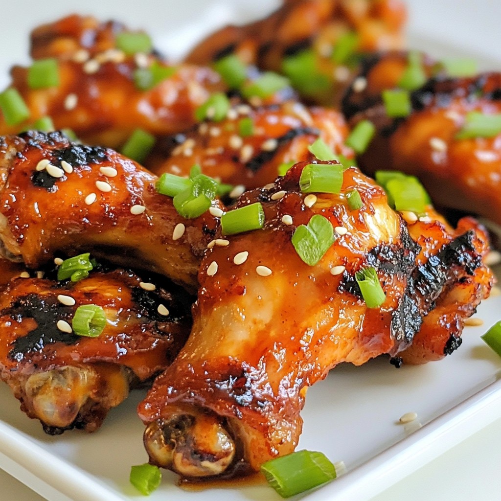 Grilled Honey Sriracha Chicken Wings Recipe Delight