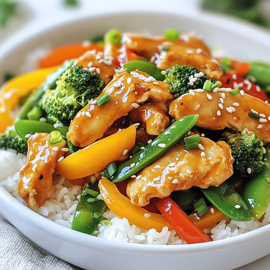 Honey Garlic Chicken Stir Fry Tasty and Simple Meal