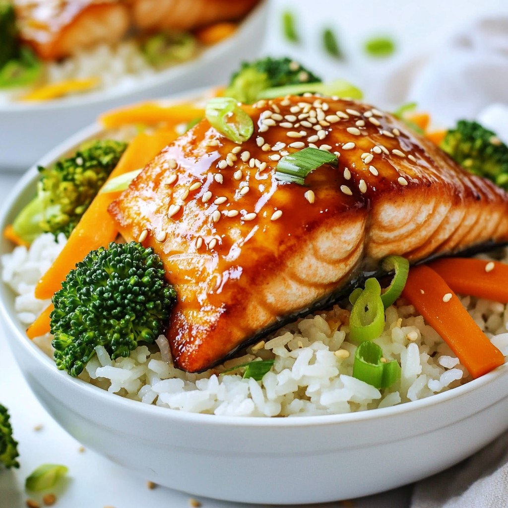 Teriyaki Salmon Rice Bowls Flavorful and Easy Recipe