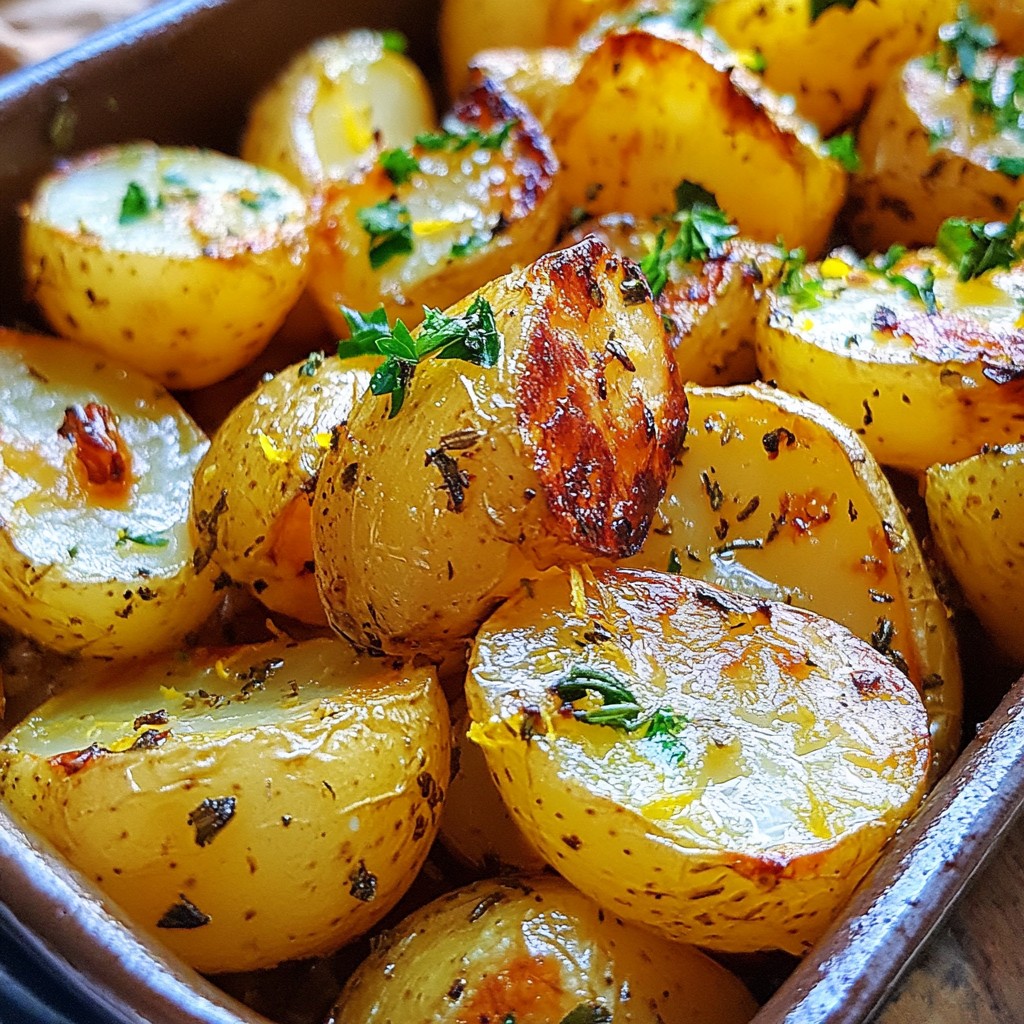 Greek Lemon Roasted Potatoes Flavorful and Simple Dish