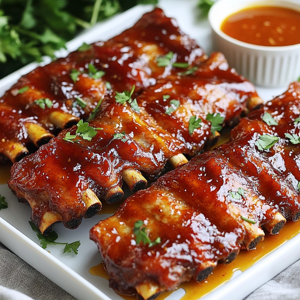 Smoked BBQ Turkey Ribs with Honey Glaze Delight