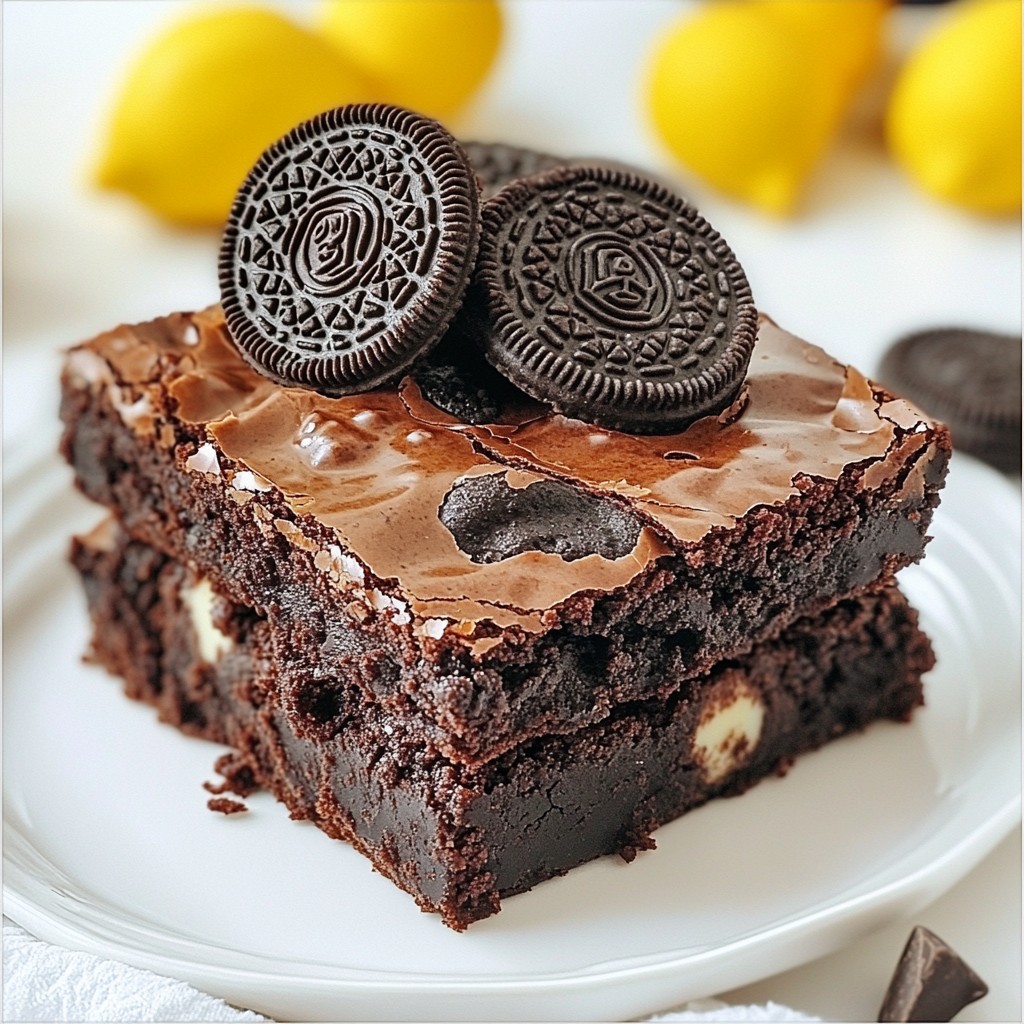 Oreo Fudge Brownies Easy and Delicious Treat Recipe