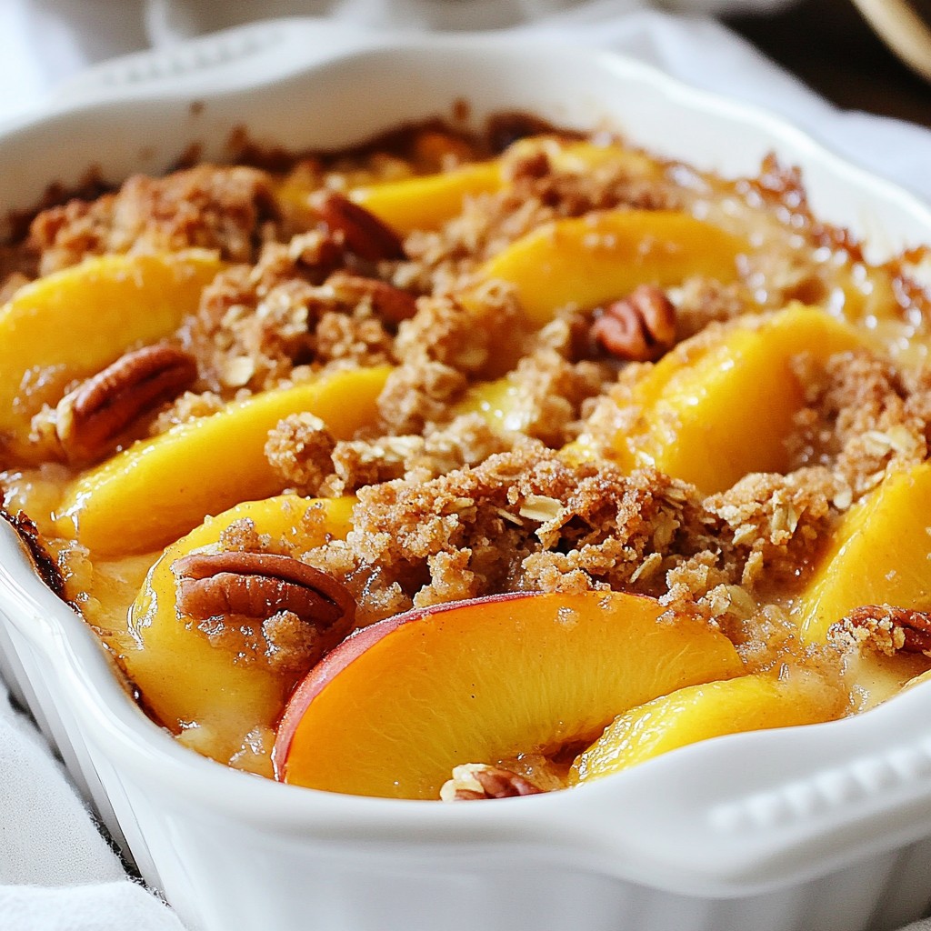 Fresh Peach Crumble Delightful and Easy Dessert Recipe