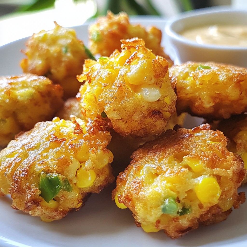 Jalapeño Cheddar Corn Fritters Tasty and Simple Recipe