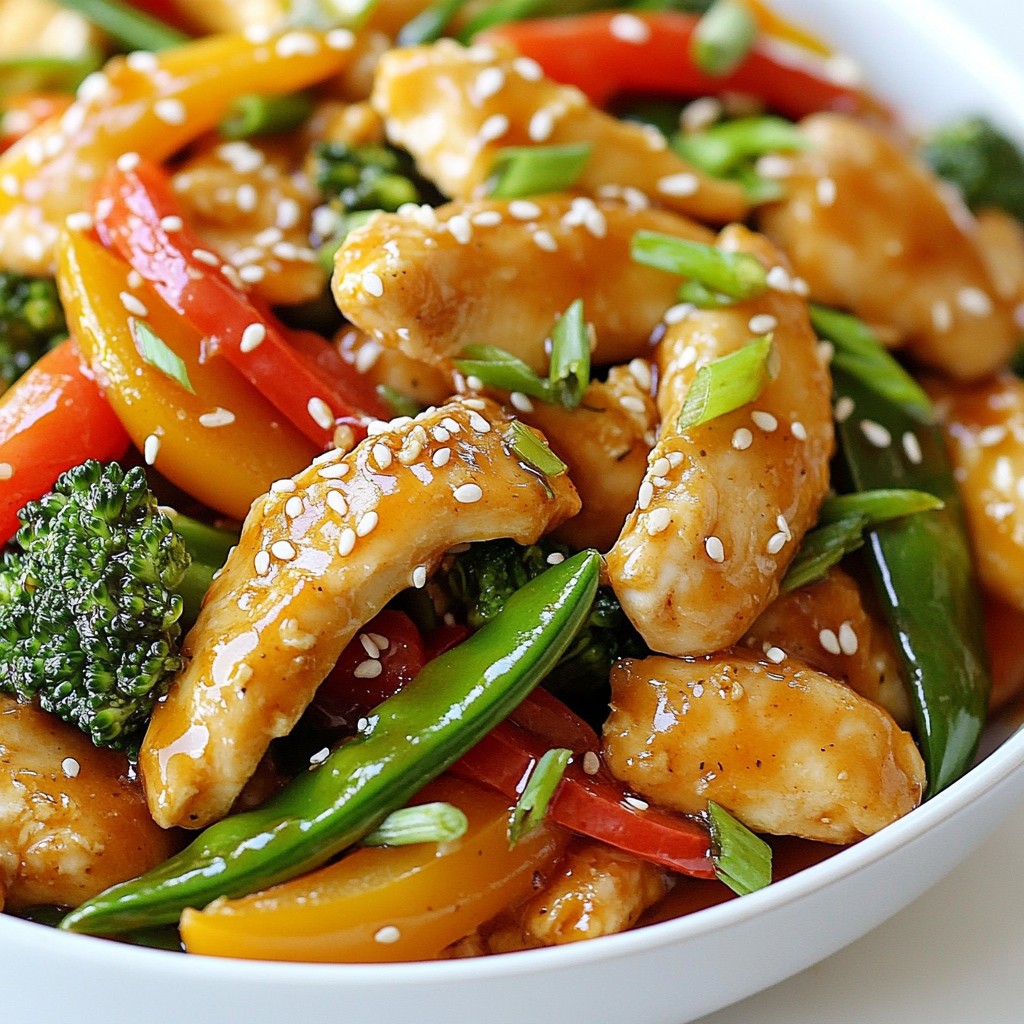 Honey Garlic Chicken Stir Fry Tasty and Simple Meal