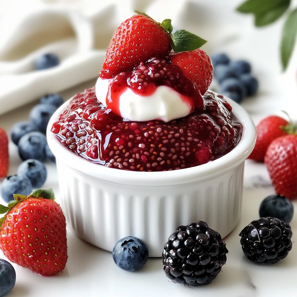 Berry Chia Jam Tangy and Flavorful Homemade Spread