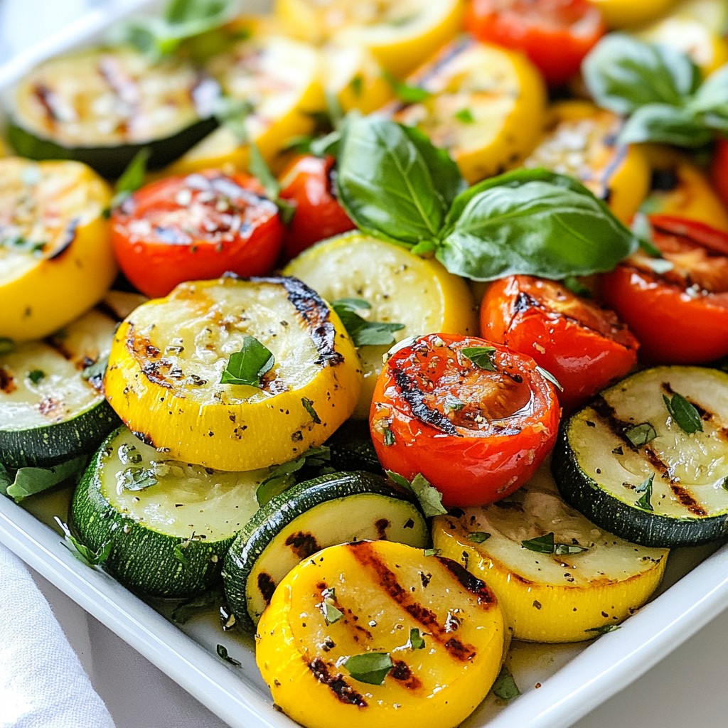 Herb Grilled Zucchini and Squash Medley Delight